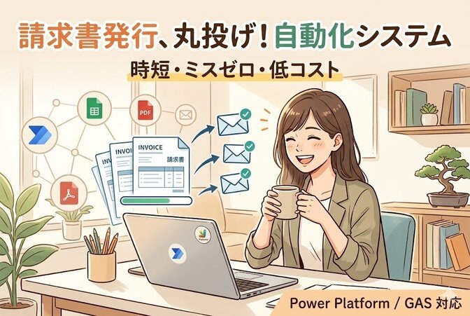 請求書自動発行システム開発します！
