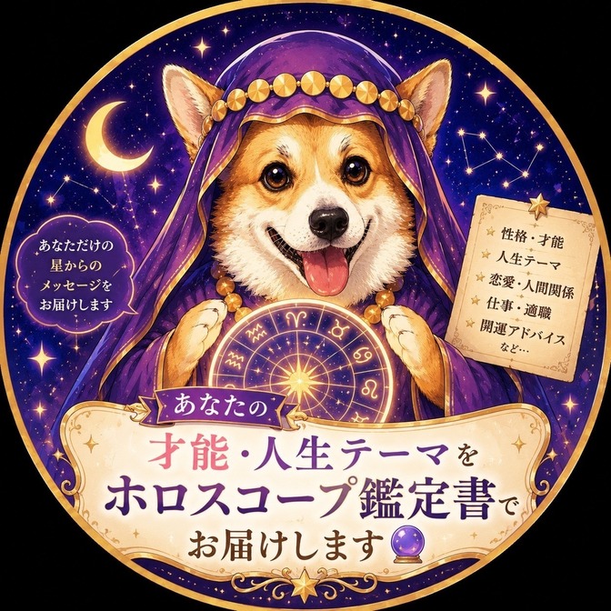 あなたの才能・人生テーマをホロスコープ鑑定書でお届けします🔮