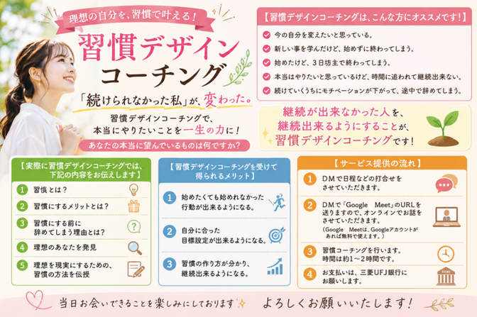 習慣デザインコーチング