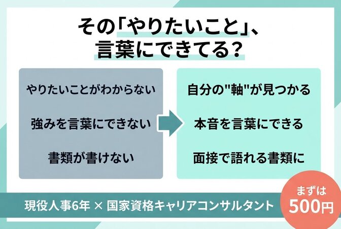AIでは作れない、本音の書類壁打ち添削
