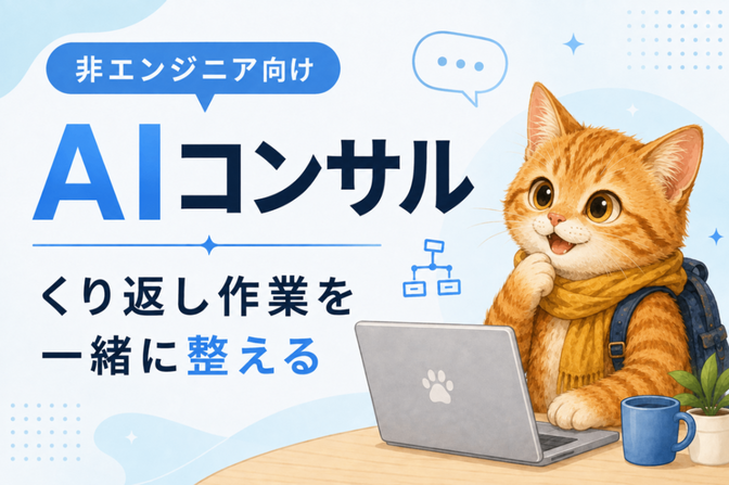 非エンジニア向けAIコンサル｜90分で"型"を1つ作ります！