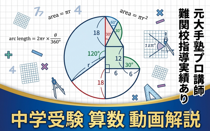中学受験算数の解説動画を作成します