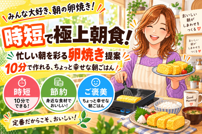 お弁当に大活躍！短時間でふっくら美味しい卵焼きの焼き方講座