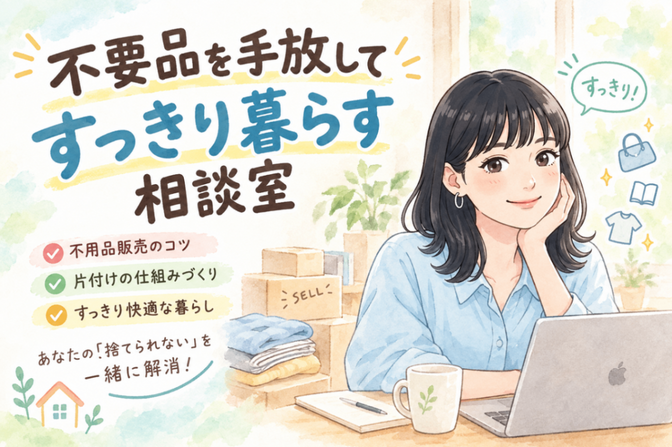 一緒にお片付け⭐️不要品を手放してすっきり暮らす相談室