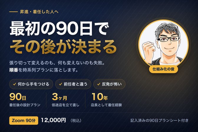 新任リーダーの「最初の90日」設計セッション90分