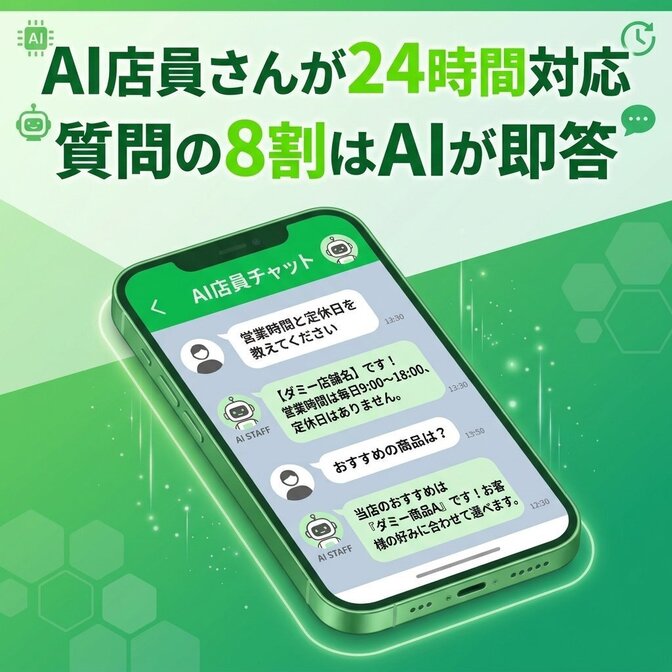 小規模店舗・個人事業主向けAI付きLINE公式開設