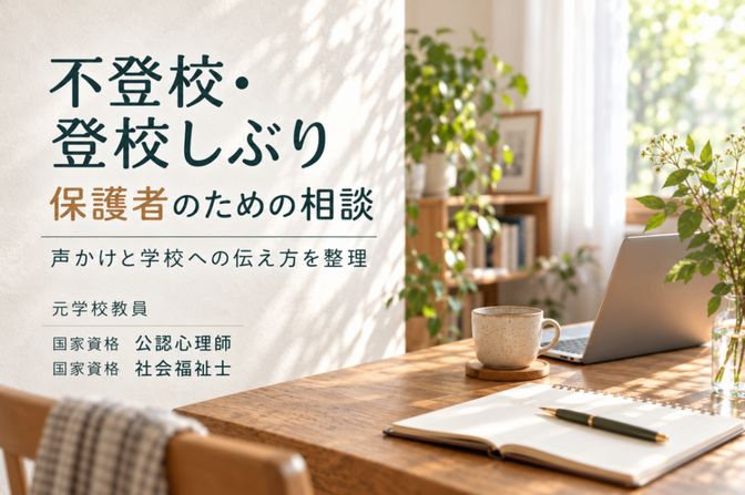 不登校・登校しぶり｜元教員・公認心理師の保護者相談
