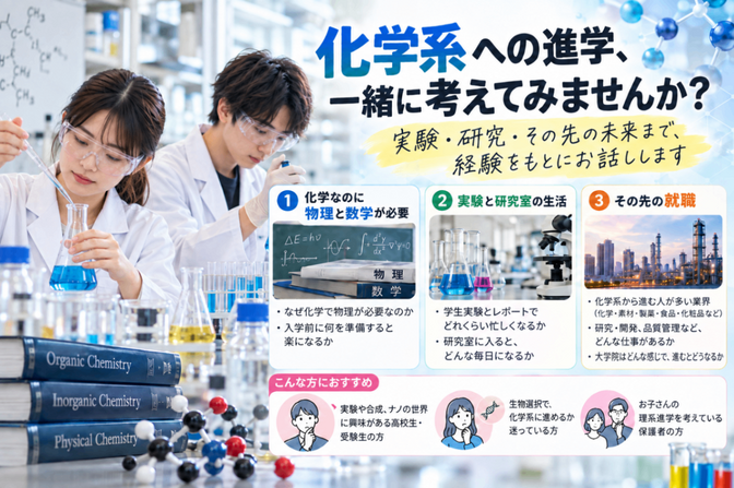 薬品を混ぜてみたい あなたへ！化学系学科のリアル