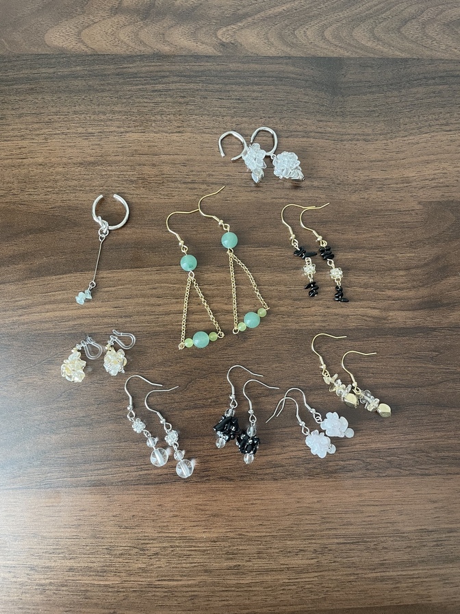 オーダーメイド天然石ピアス・イヤリング・イヤーカフ