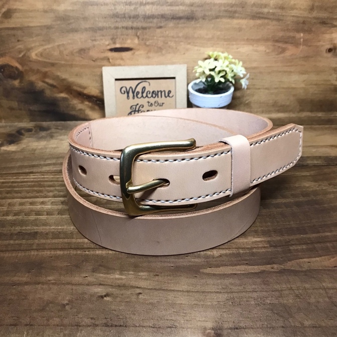 オーダーメイド 本革ベルト レザーベルト ヌメ革