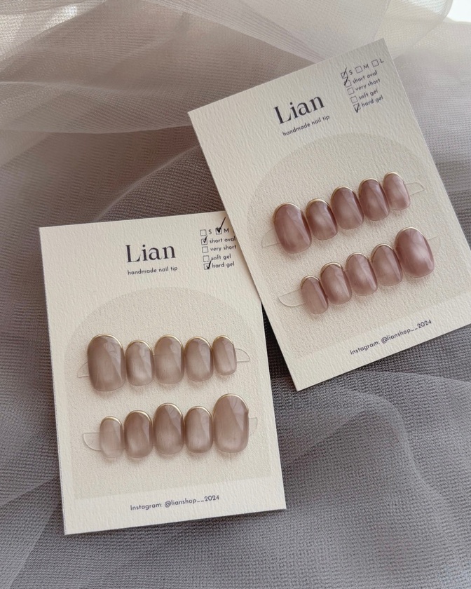 ネイリストが作るネイルチップ💅シンプル上品デザイン✨