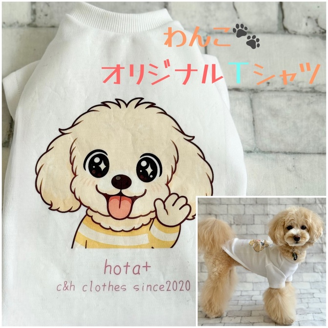 《犬服》ワンちゃんのオリジナルプリントＴシャツ作ります♪