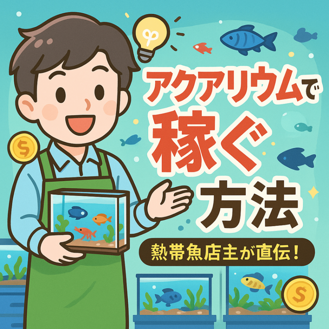 熱帯魚屋が教える！アクアリウムで稼ぐノウハウ！！