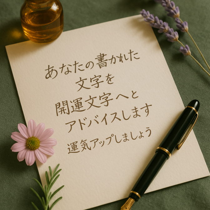 【筆跡診断】
書かれた文字の特徴で性格や行動傾向を読み解く
