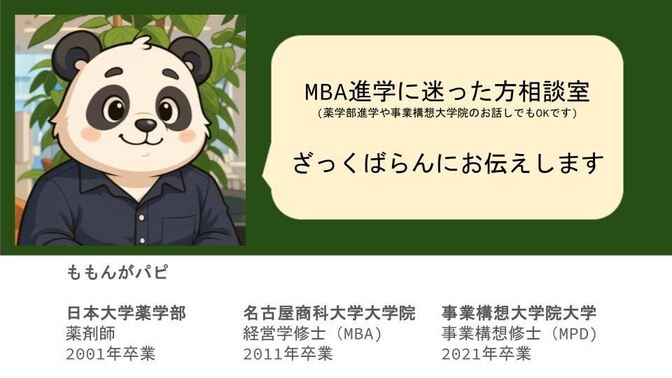 【MBA挑戦に迷った方の相談室】ざっくばらんにお話しします