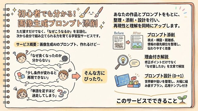 初心者でも分かる！　画像生成プロンプト添削