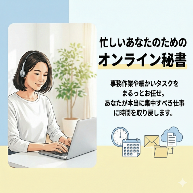 忙しいあなたのためのオンライン秘書