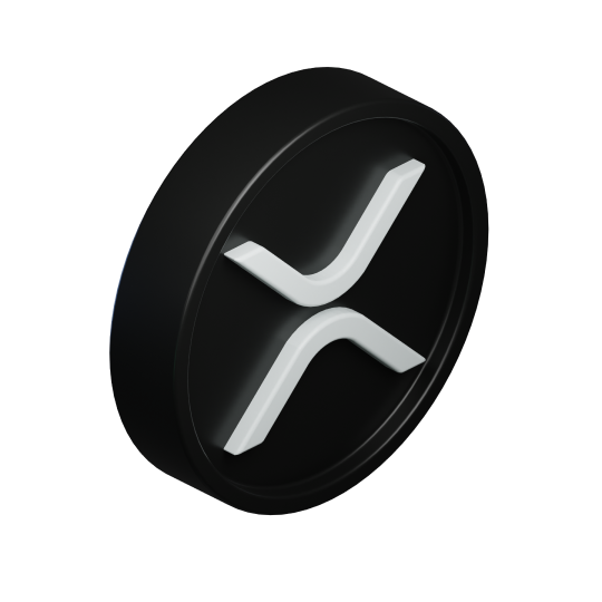 3D coin with the XRP symbol
