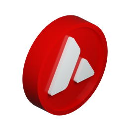 3D coin with the Avalanche symbol