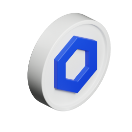 3D coin with the Chainlink symbol