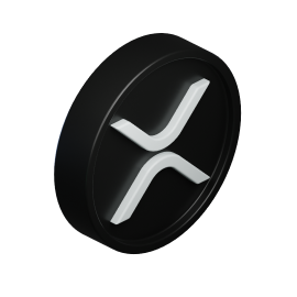 Moneda 3D con el símbolo de XRP
