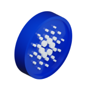 3D coin with the Cardano symbol