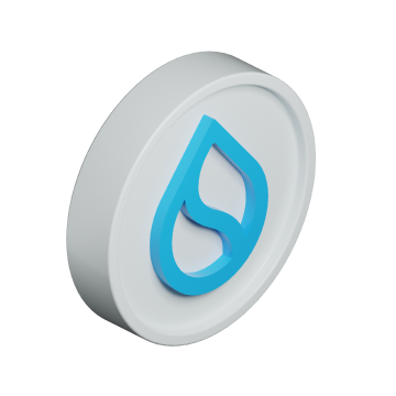 3D coin with the Sui symbol