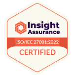 Insight Assurance badge displaying ISO/IEC 27001:2022 certification