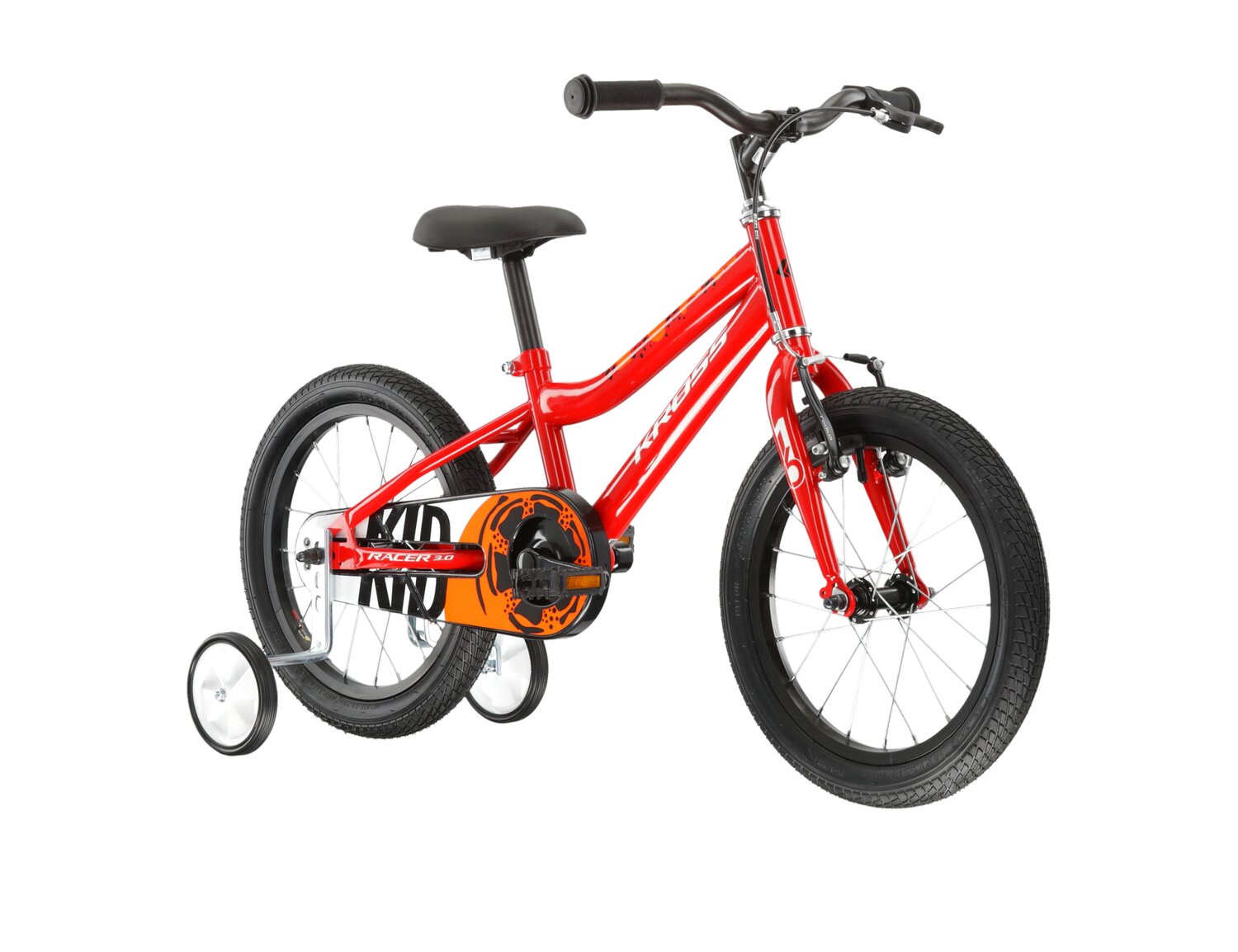Rower dziecięcy Kross Racer 3.0 2024 Czerwony - Pomarańczowy