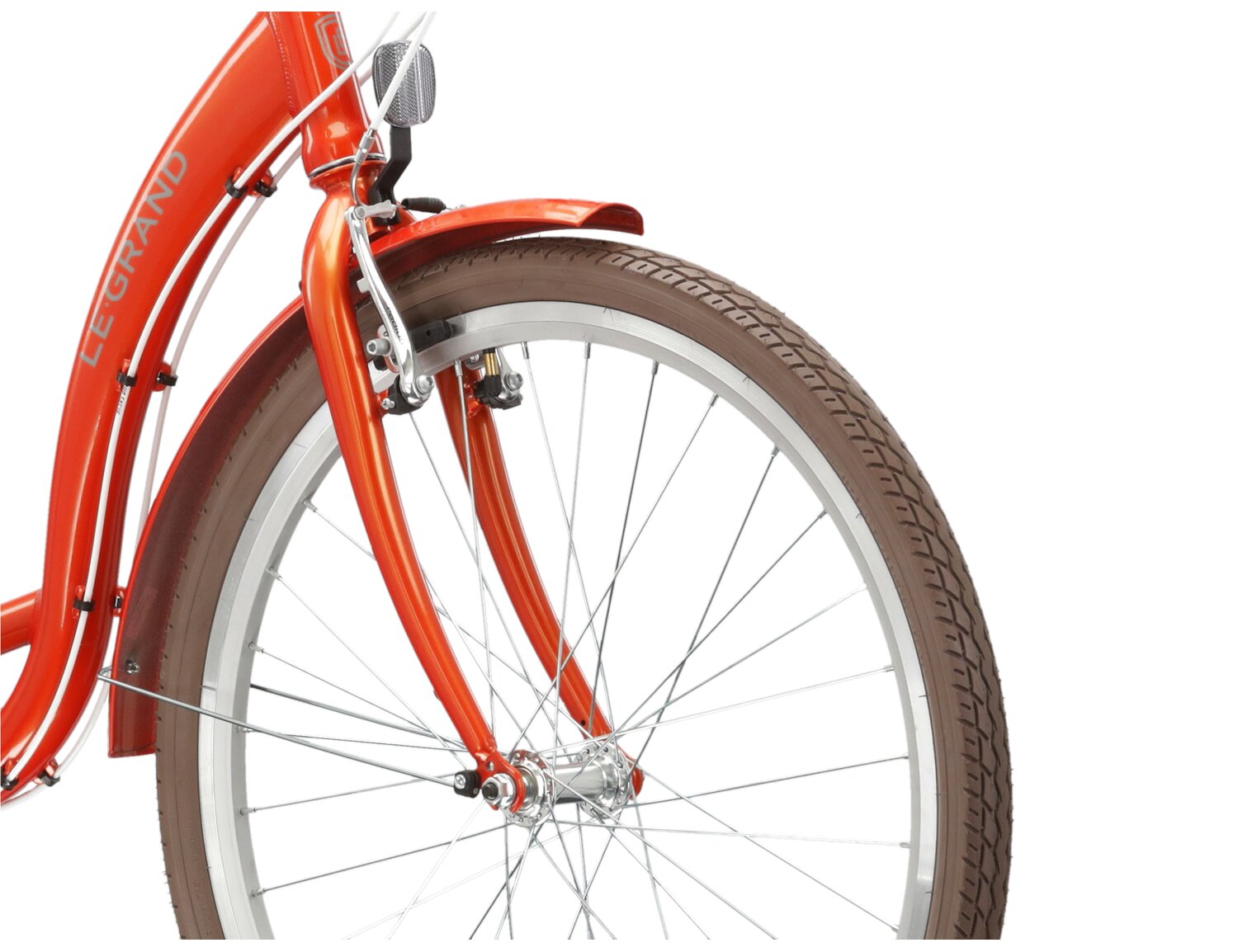 Rower Le Grand Lille 1 2024 Pomarańczowy - Niebieski