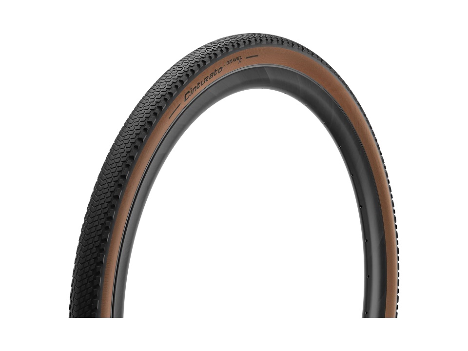 Opona Gravelowa Pirelli Cinturato Gravel H 700Cx45mm Brązowy Bok