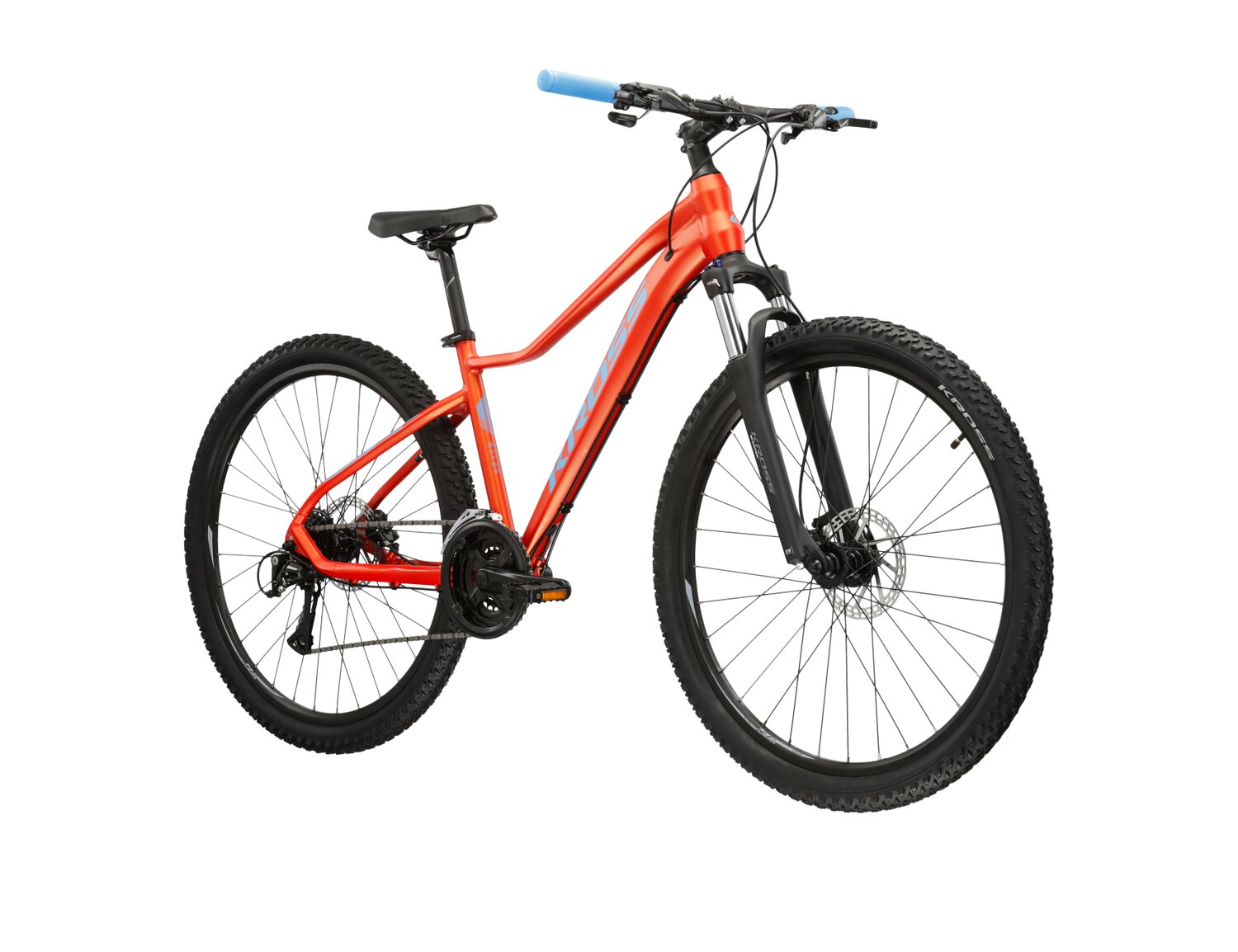 Rower Kross Lea 6.0 2024 Pomarańczowy - Niebieski