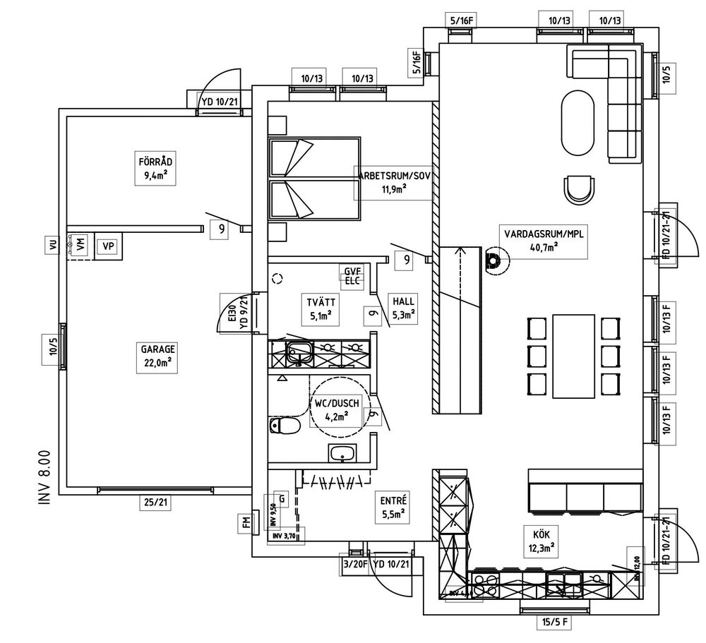 Villa Häggholm Entréplan