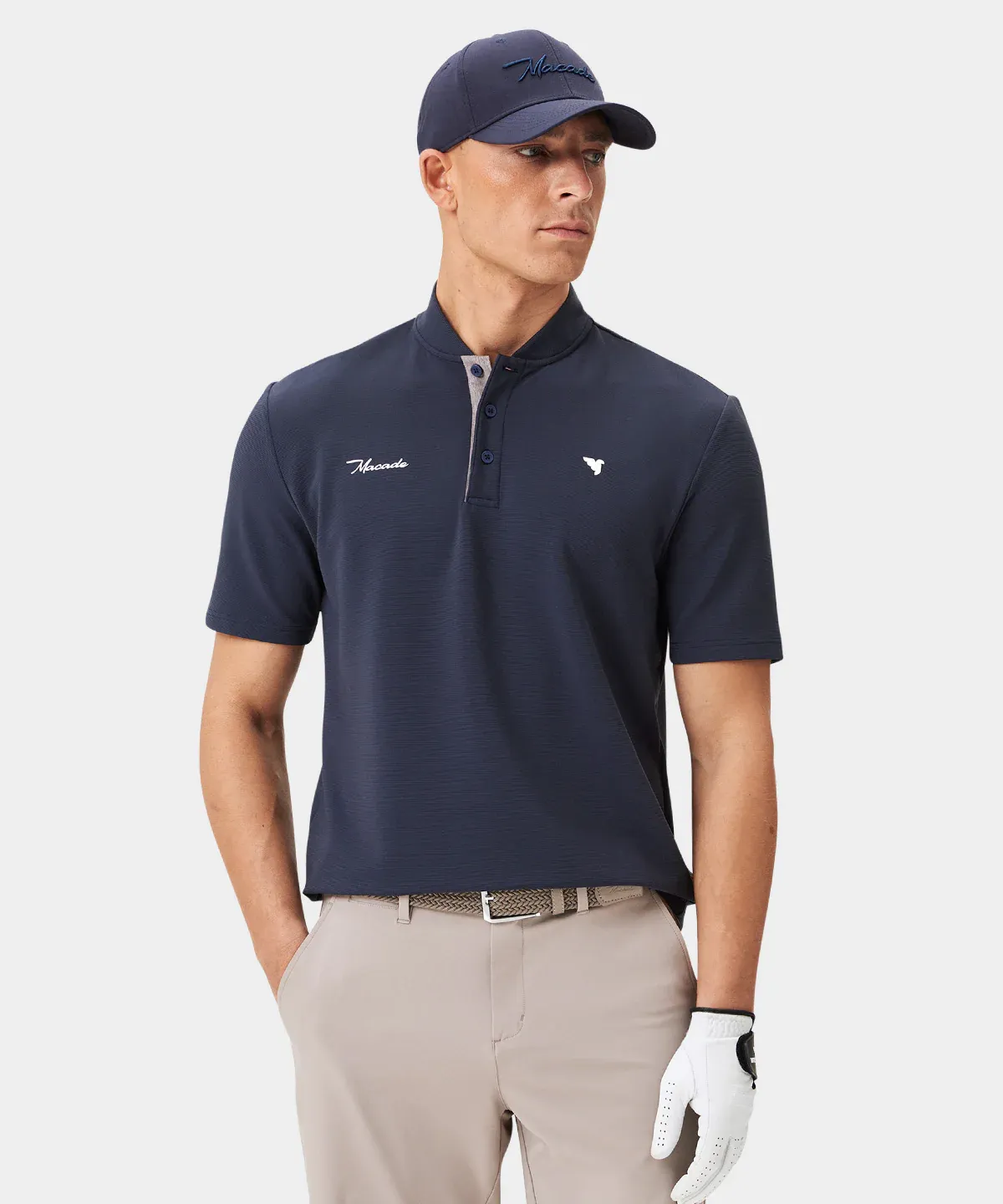 Macade Heath Dark Blue Bomber Shirt