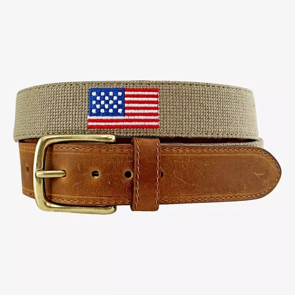 Mad Golfer Flag Men's Golf Belt