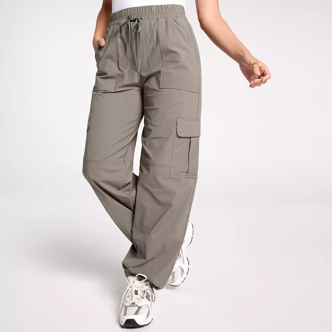 CALIA Women's Effortless Nyluxe Cinch Cargo Pant