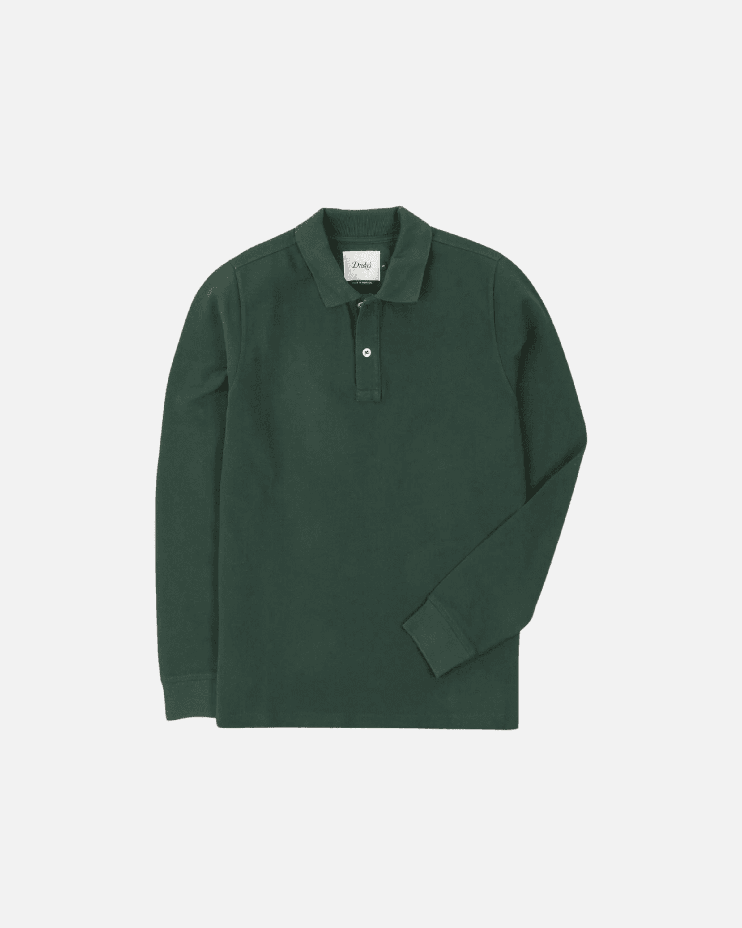 Drake’s Pique Cotton Long-Sleeve Polo Shirt