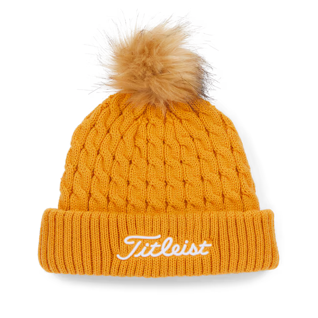 Titleist Cable Knit Pom Pom hat