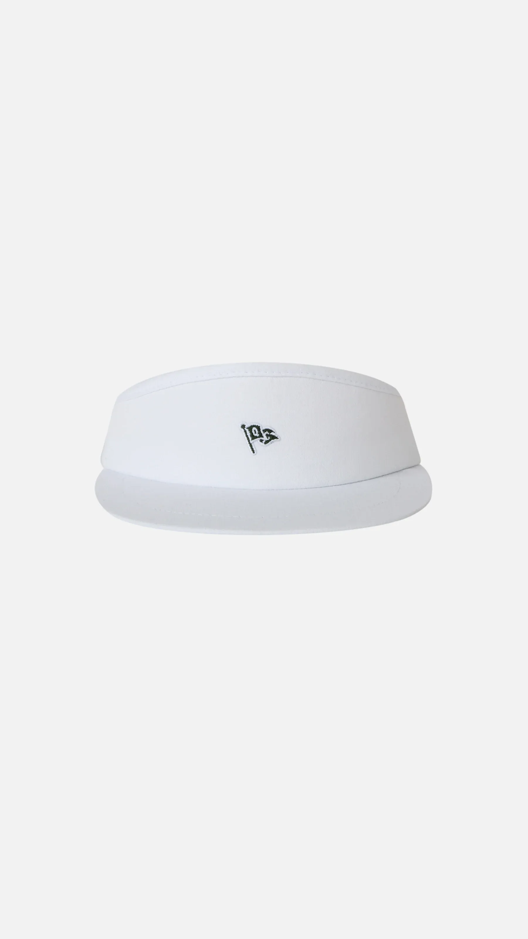 Quiet Golf Flag Visor (White)