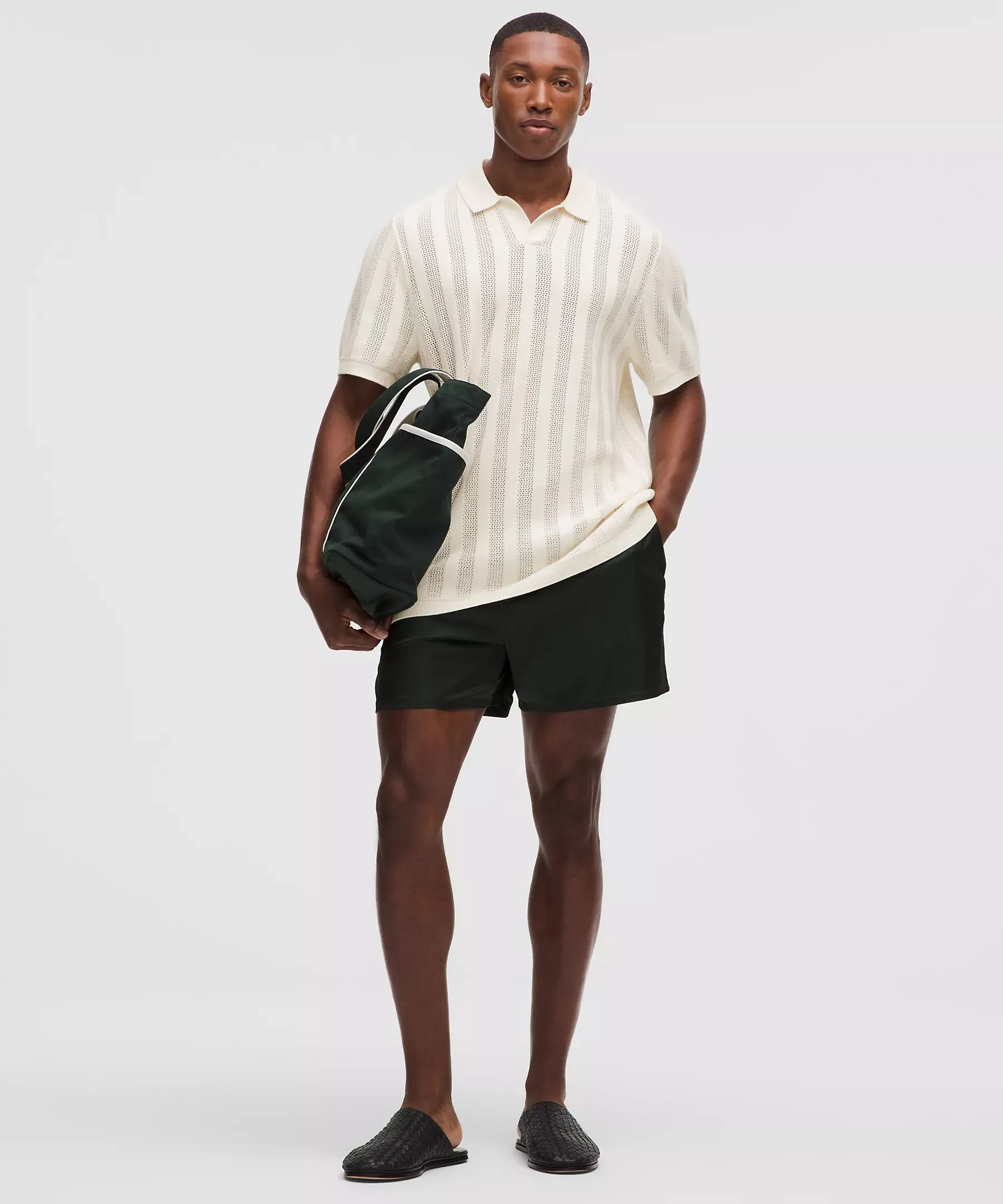 Lululemon Cotton-Blend Short-Sleeve Polo