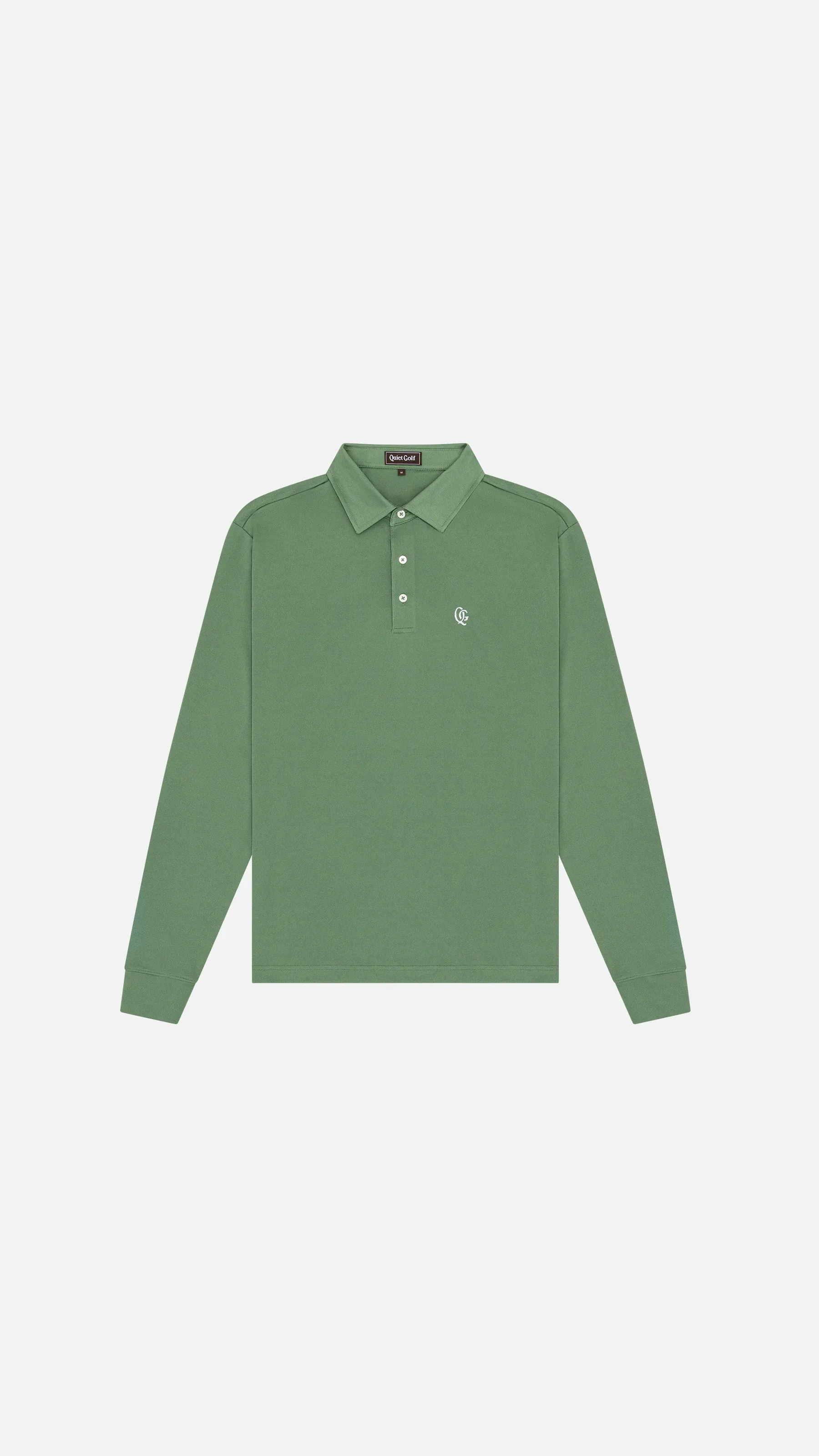Quiet Golf Monogram Long Sleeve Polo 
