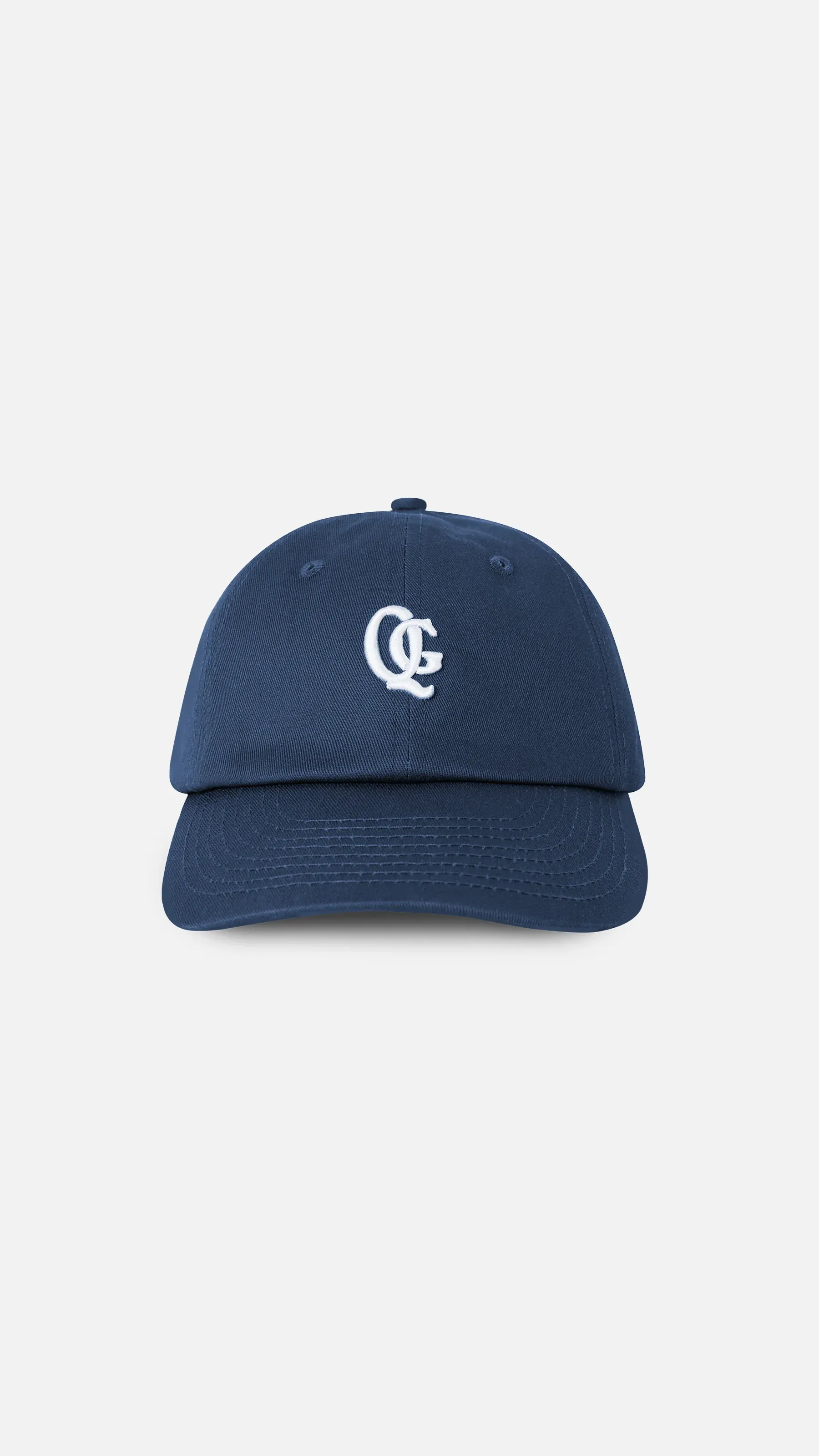 Quiet Golf Monogram 3D Dad Hat Navy
