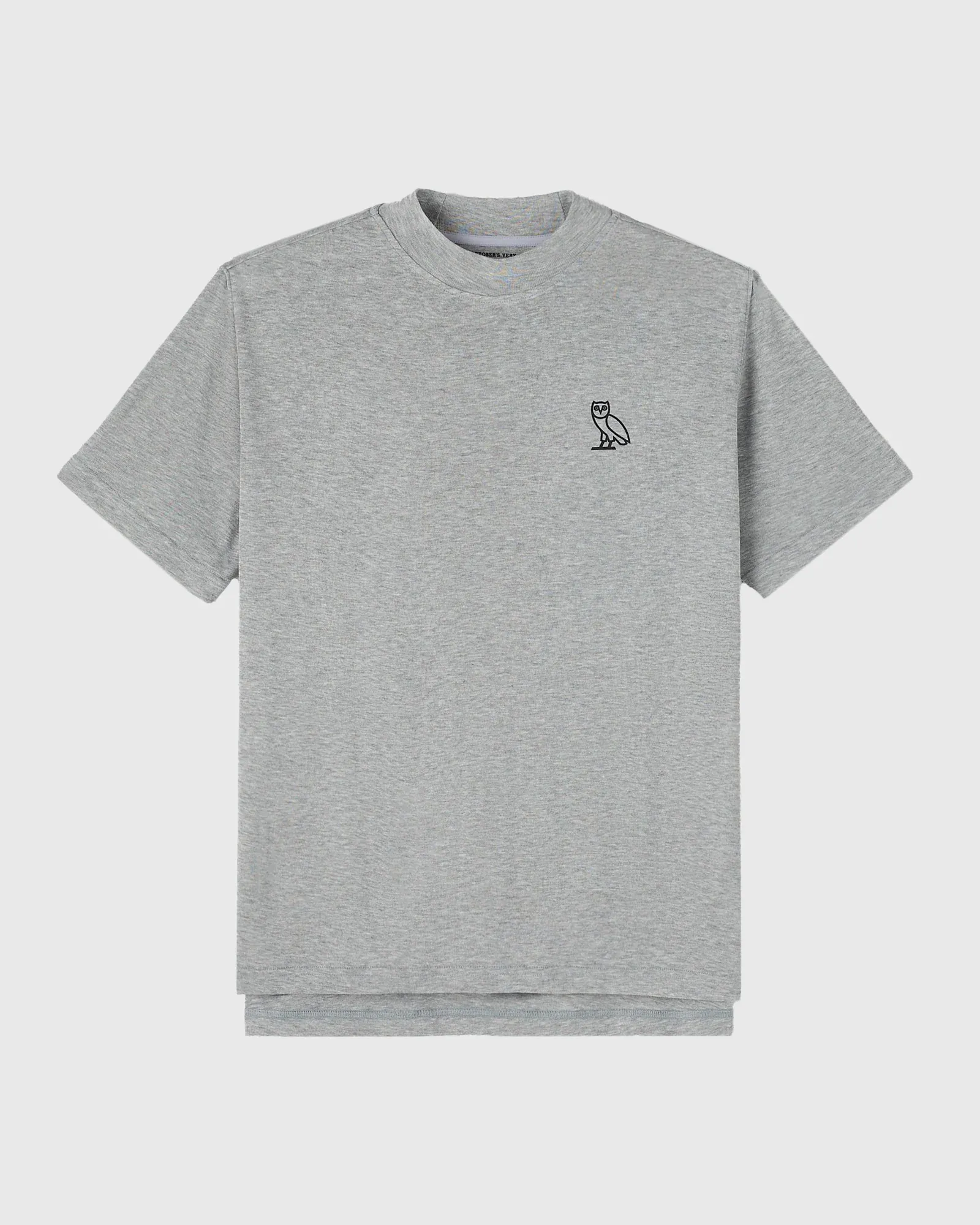 Mockneck T-Shirt in Grey 