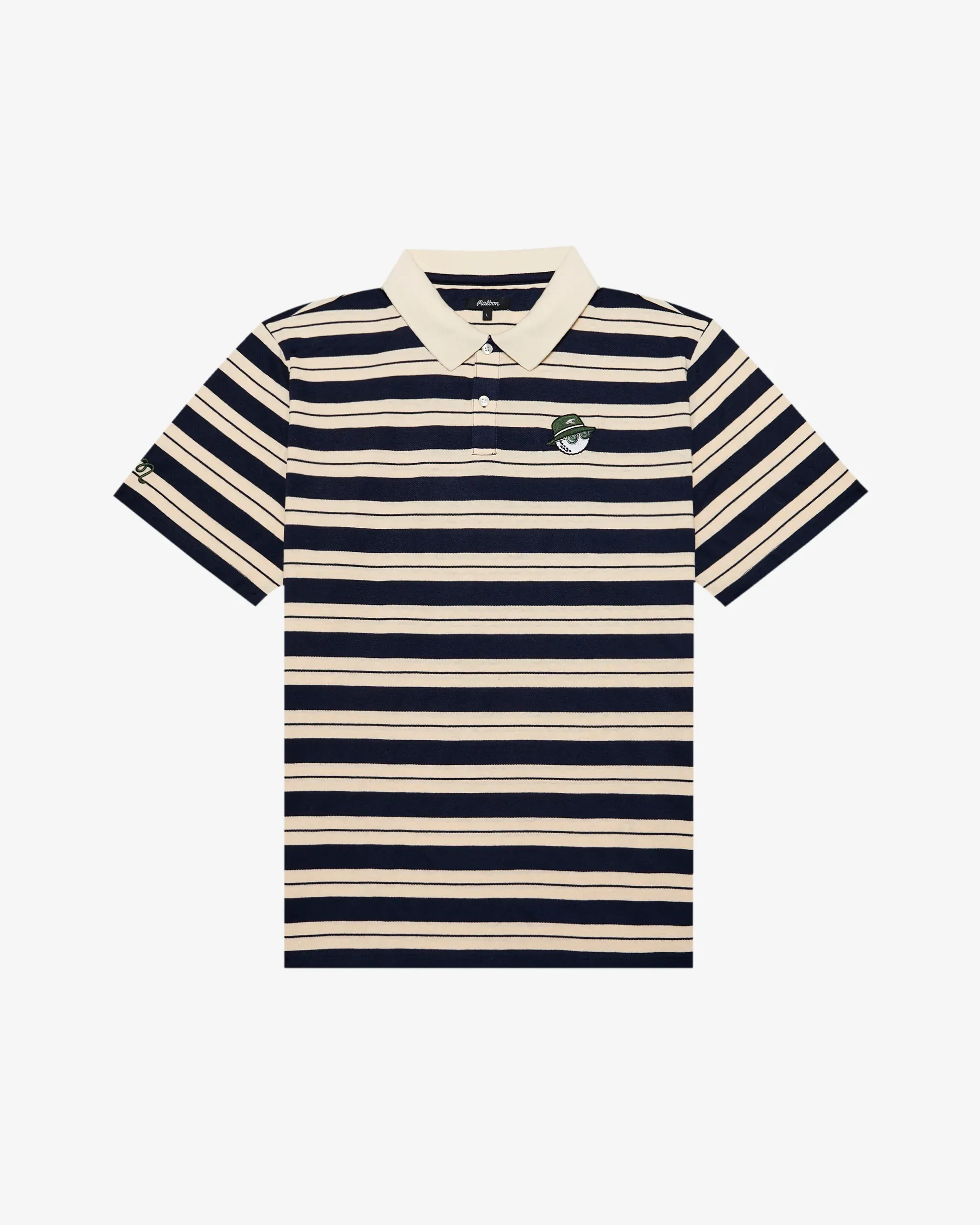 Malbon Amongst The Cypress Striped Pique Polo