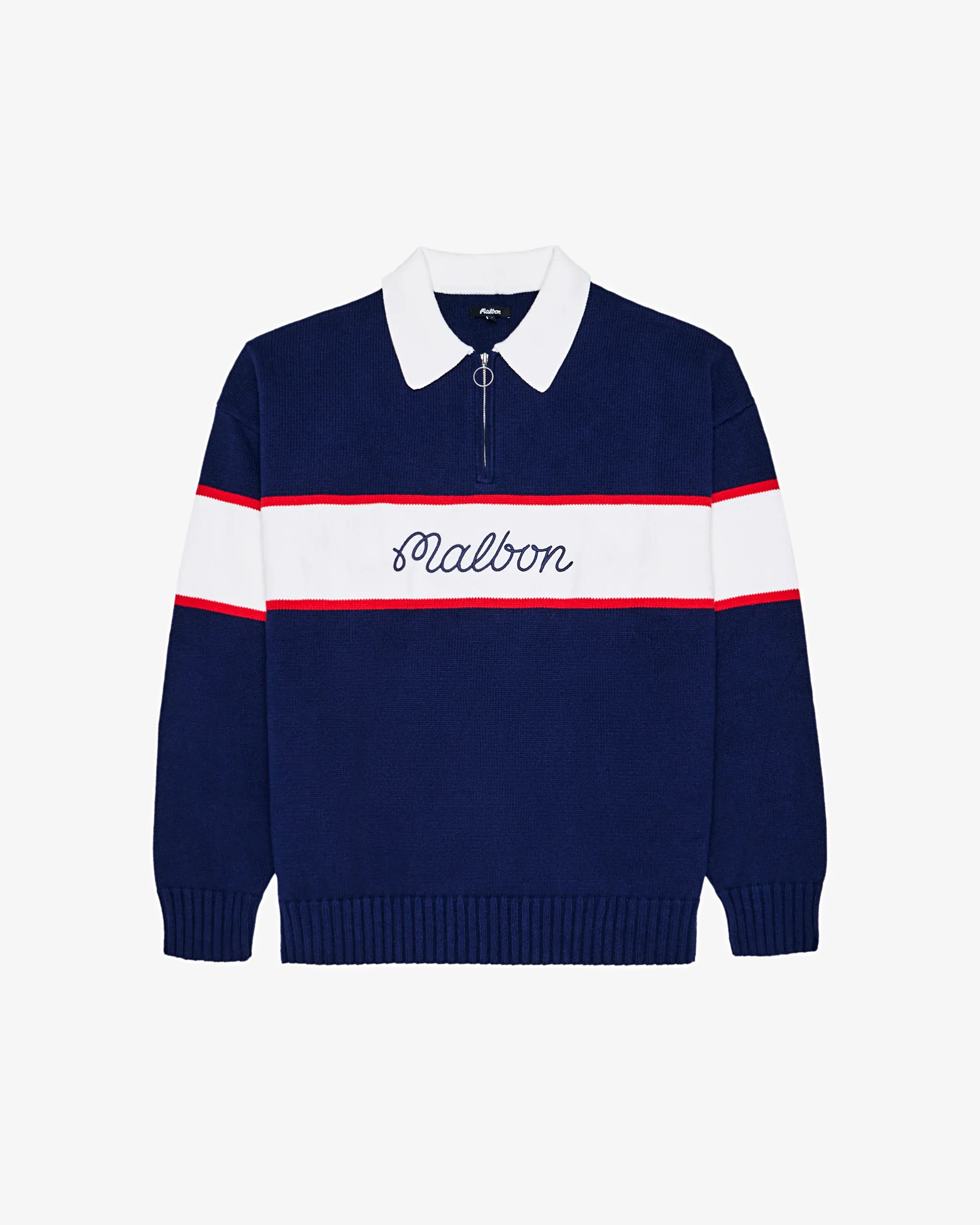 Malbon Bennett Knit Polo Sweater