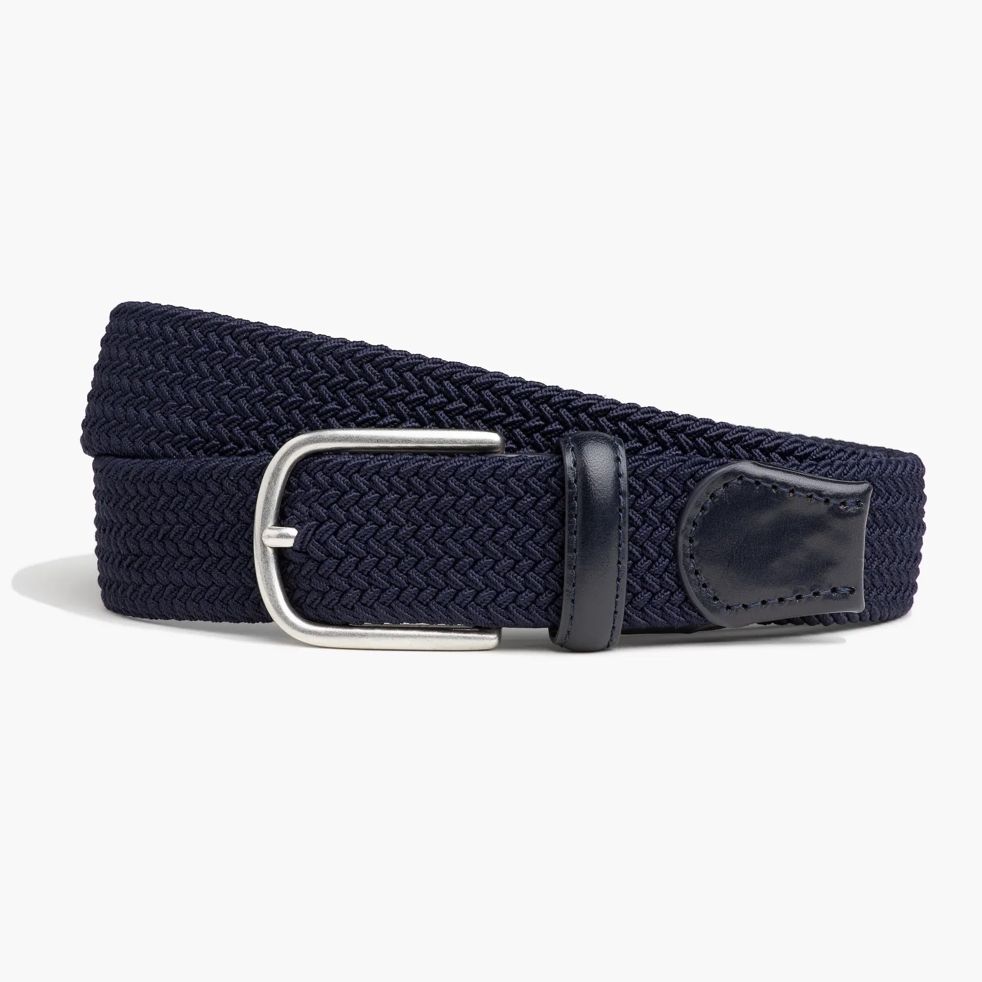 Mizzen + Main Navy Solid Braided Belt