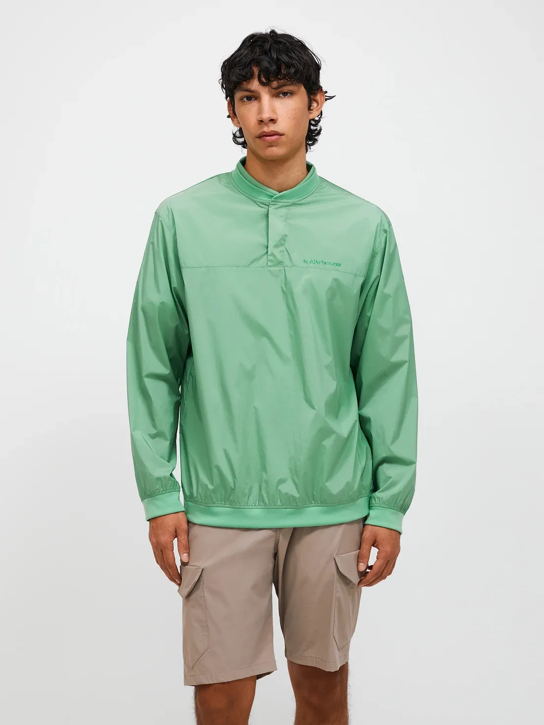 Peak Performance Men's Half Buttoned Wind Crew