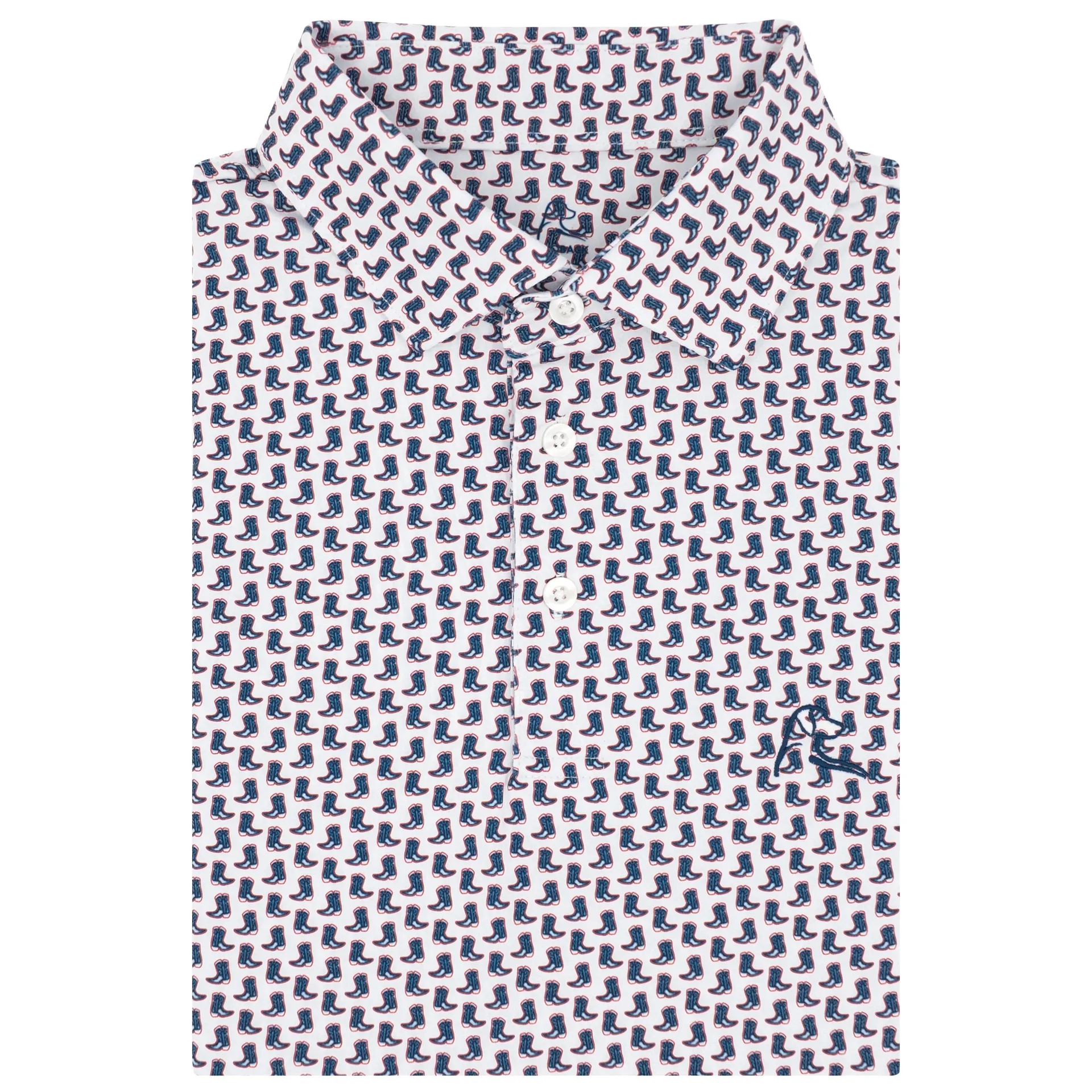 Rhoback The Western Men's Short Sleeve Performance Polo