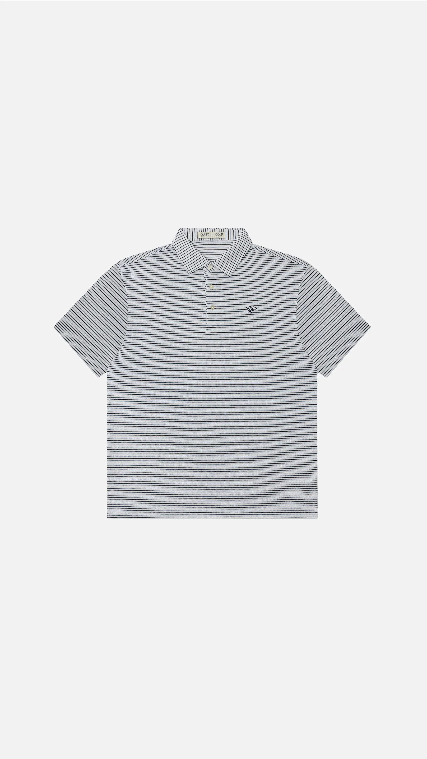 Quiet Golf Teo Polo Active Pique White