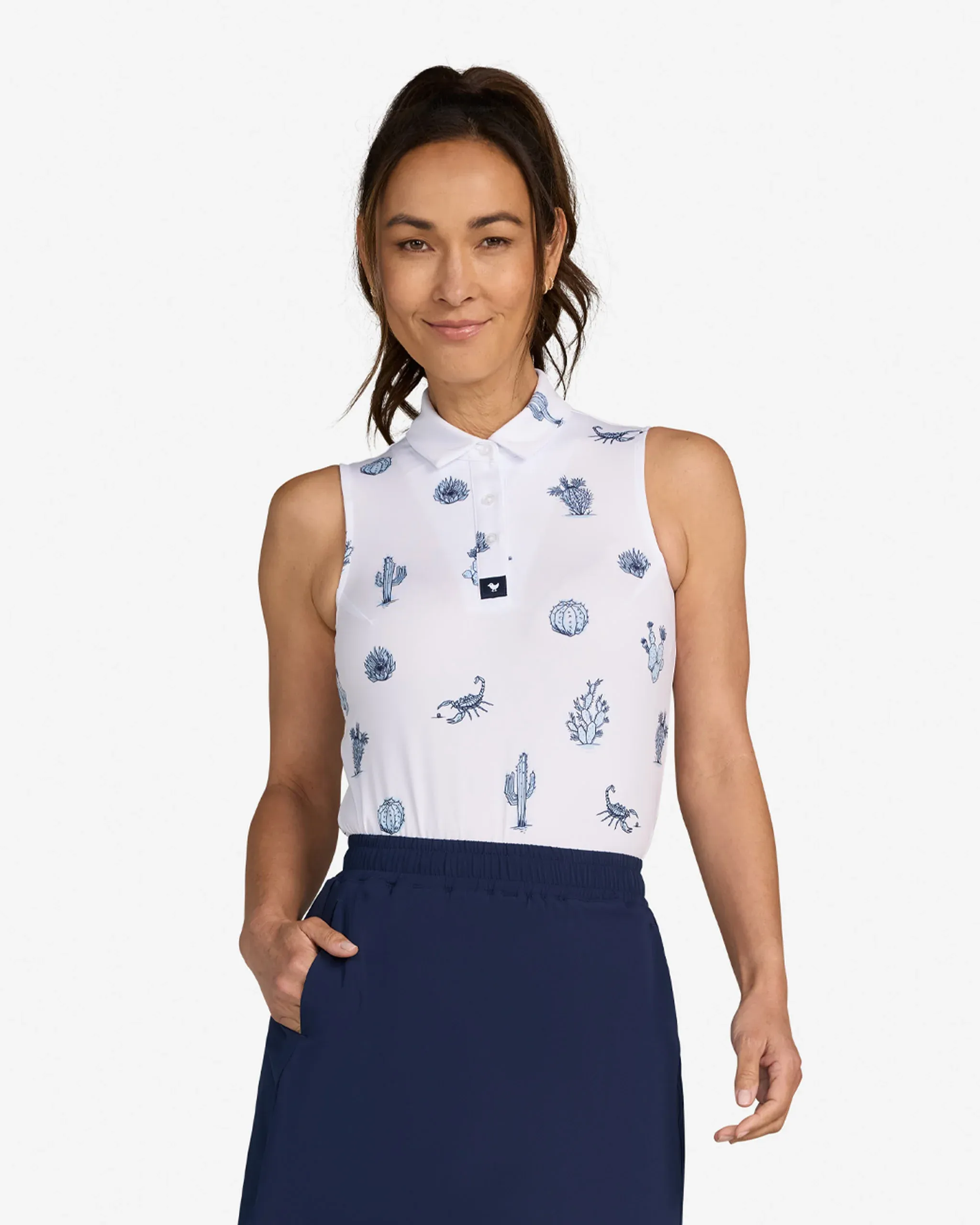 Bad Birdie Deserted Sleeveless Polo